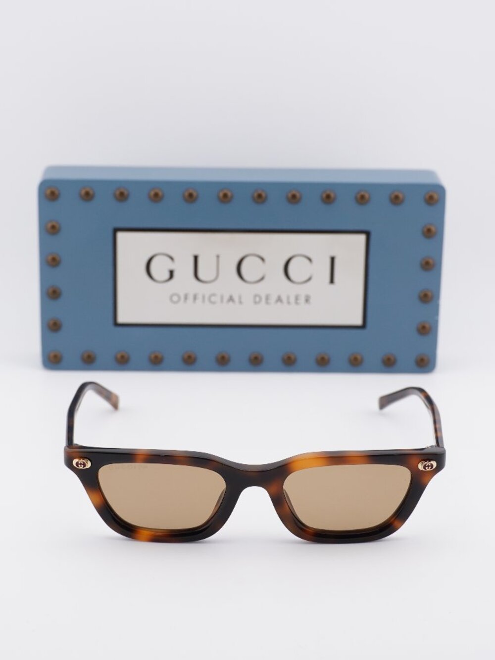 Gucci GG1944S 006 Rectangle Sunglasses - Havana / Brown - Picture 6 of 11